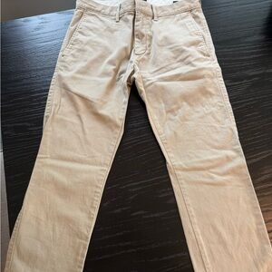 J. Crew Tan Flex Chinos Classic Straight-Leg Cotton 28 x 30 Slim